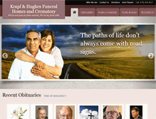 Tablet Screenshot of khfuneralhomes.com